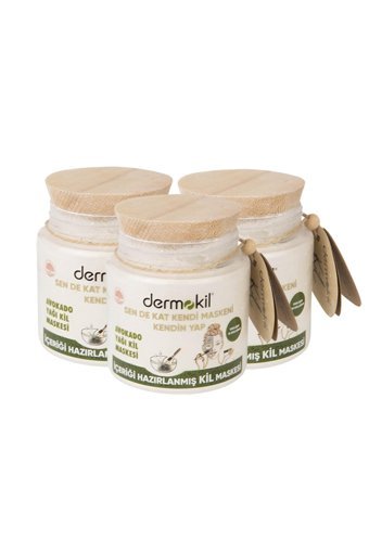 Dermokil Sen De Kat Kendi Maskeni Kendin Yap Killi Nemlendiricili Toz Yüz Maskesi 3x220 ml