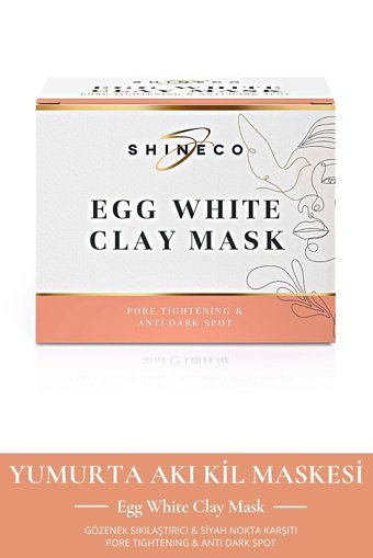 Shineco Egg White Clay Mask Killi Krem Yüz Maskesi 50 ml