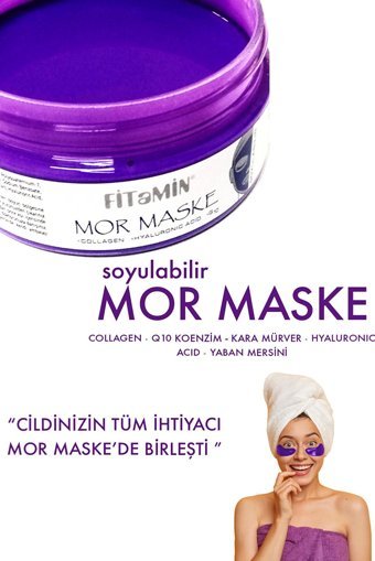 Fitamin Mor Maske Nemlendiricili Soyulabilir Jel Yüz Maskesi 150 ml