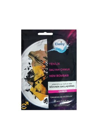 Clemy Çamur Carbon Nemlendiricili Kağıt Yüz Maskesi