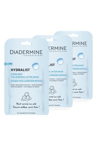 Diadermine Hydralist Express Nemlendiricili Kağıt Yüz Maskesi 3x8 ml