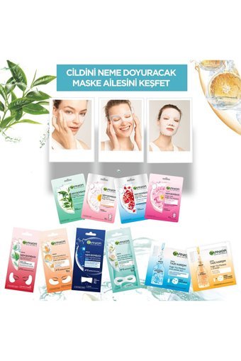 Garnier Taze Karışım Hyaluronik Asit Nemlendiricili Kağıt Yüz Maskesi