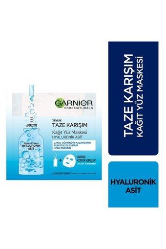 Garnier Taze Karışım Hyaluronik Asit Nemlendiricili Kağıt Yüz Maskesi