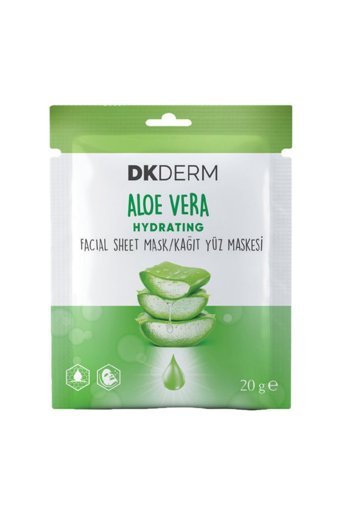 Dkderm Hydrating Aloe Veralı Nemlendiricili Kağıt Yüz Maskesi 20 gr