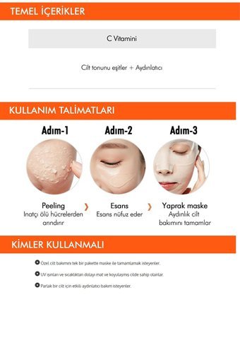 Missha Step Whitening Nemlendiricili Jel Yüz Maskesi 15 gr