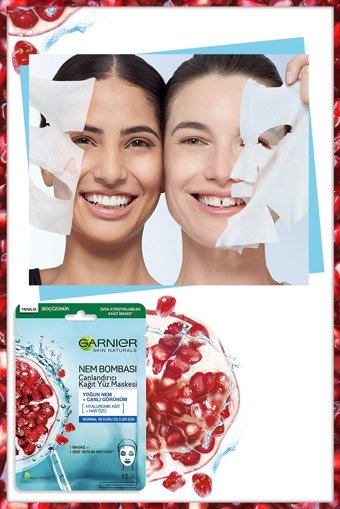 Garnier Canlandırıcı Nemlendiricili Kağıt Yüz Maskesi 3x32 gr
