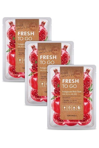 Tonymoly Fresh To Go Nar Kağıt Yüz Maskesi 3 Adet