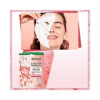 Garnier 2 Milyon Probiyotik Türevi Içeren Nemlendiricili Kağıt Yüz Maskesi