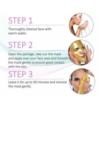 Bio Gold Collagen Kağıt Yüz Maskesi