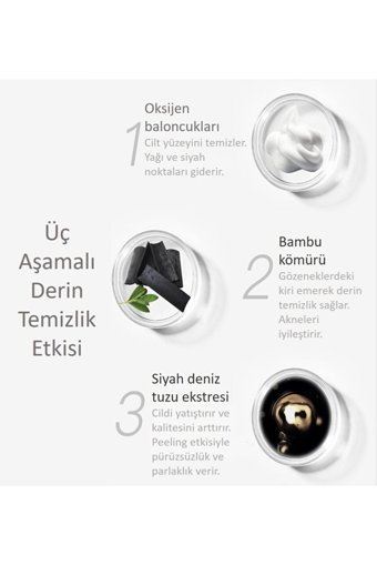 Jomtam Siyah Deniz Tuzlu Köpüren Derin Temizlik Kağıt Yüz Maskesi 4x25 gr