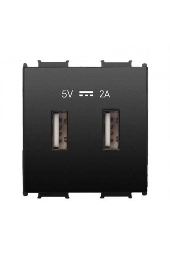 Viko Panasonic Thea Modüler Çerçevesiz USB Girişli Sıva Altı Tekli Priz Siyah