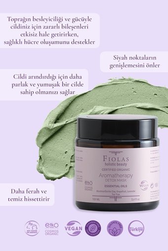 Fiolas Aromatherapy Killi Nemlendiricili Krem Yüz Maskesi