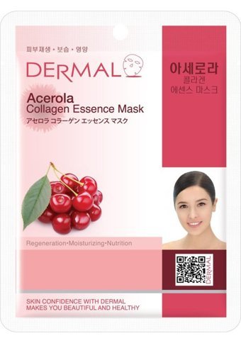 Dermal Barbados Kirazı Özlü Kolajen Kağıt Yüz Maskesi 10x23 gr
