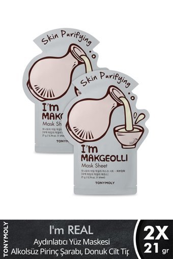 Tonymoly I'M Real Pirinç Şarabı Alkolsüz Kağıt Yüz Maskesi