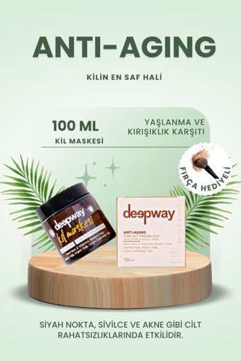 Deep Way Anti-Aging Killi Nemlendiricili Krem Yüz Maskesi 100 ml