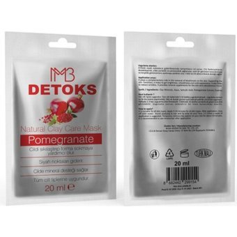 Besame Detoks Nar Özlü Killi Jel Yüz Maskesi 20 ml