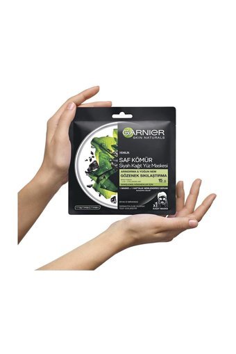 Garnier Skin Naturals Gözenek Sıkılaştırma Siyah Nemlendiricili Kağıt Yüz Maskesi
