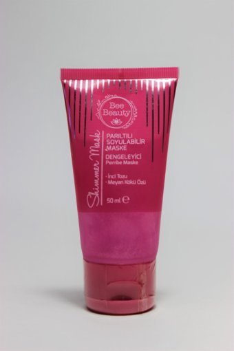 Bee Beauty Parıltılı Dengeleyici Pembe Soyulabilir Jel Yüz Maskesi 50 ml