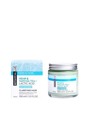 Botanical Lab Kenevir Maça Çayı Laktik Asit İçeren Arındırıcı Aloe Veralı Krem Yüz Maskesi 100 ml