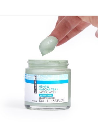Botanical Lab Kenevir Maça Çayı Laktik Asit İçeren Arındırıcı Aloe Veralı Krem Yüz Maskesi 100 ml