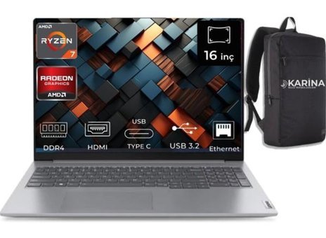 Lenovo Thinkbook 16 G6 Abp Amd Ryzen 7-7730U 21KK000WTR-08 64GB 1tb Freedos 16 Inç Wuxga Freedos Laptop