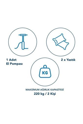 Avenli 202596 Kamp Çift Kişilik Şişme Yatak Lacivert