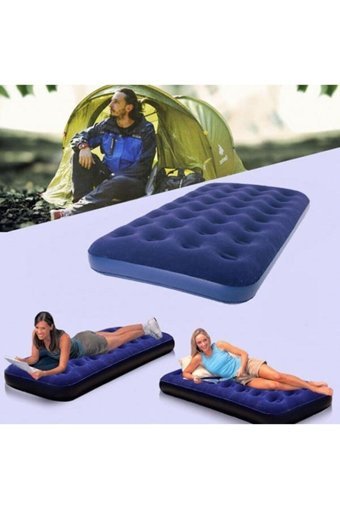Bestway 20411 Kamp Tek Kişilik Şişme Yatak Lacivert