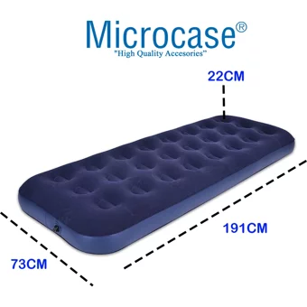Microcase Kamp Tek Kişilik Şişme Yatak Lacivert