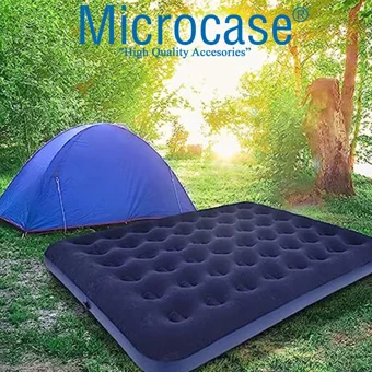 Microcase Kamp Çift Kişilik Şişme Yatak Lacivert