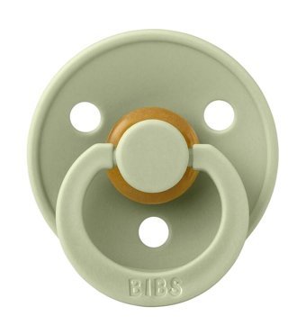 Bibs Colour Emzik 0-6 Ay Delikli Ortodontik Yenidoğan Kiraz Uçlu Kauçuk Emzik Yeşil