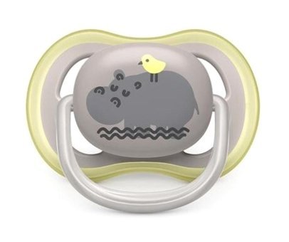 Philips Avent Ultra Air SCF085/17 6-18 Ay Delikli Ortodontik Yenidoğan Silikon 2'li Emzik Gri