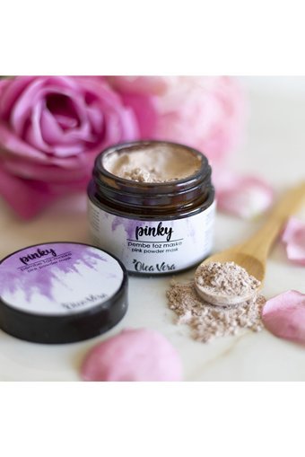 Olea Vera Pinky Killi Nemlendiricili Toz Yüz Maskesi