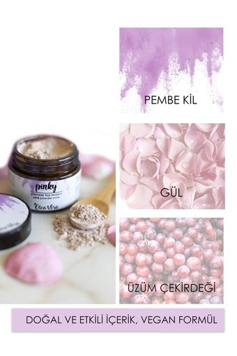 Olea Vera Pinky Killi Nemlendiricili Toz Yüz Maskesi