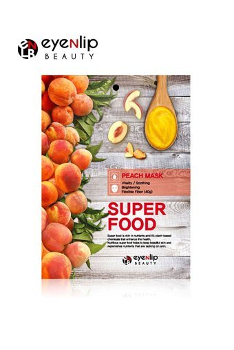 Eyenlip Beauty Super Food Şeftali Özlü Nemlendiricili Kağıt Yüz Maskesi