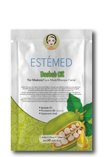 Estemed BAOBAB OIL Nemlendiricili Kağıt Yüz Maskesi