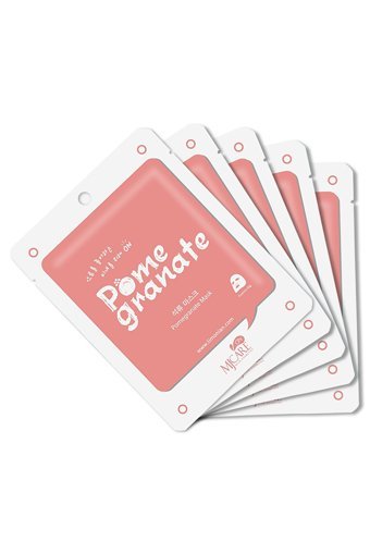 Mjcare On Nar Özlü Nemlendiricili Kağıt Yüz Maskesi 5 Adet