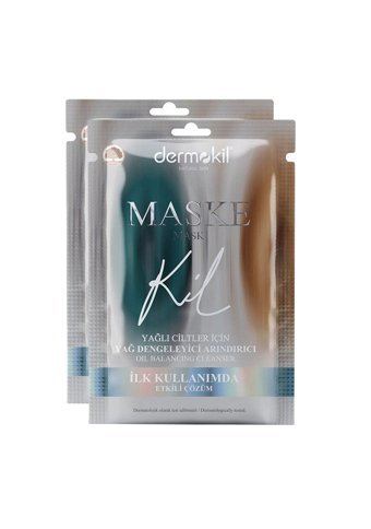 Dermokil Yağ Dengeleyici Ve Arındırıc Killi Krem Yüz Maskesi 2x15 ml