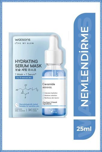 Watsons Hydrating Serum Nemlendiricili Kağıt Yüz Maskesi 2 Adet
