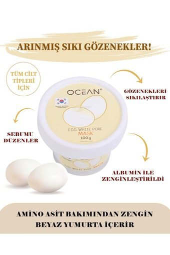 Ocean Egg Mask Wash Off Soft Scrub Nemlendiricili Soyulabilir Krem Yüz Maskesi