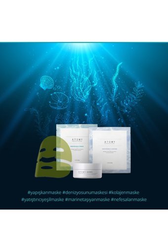 Atomy Marine Hidrojel Nemlendiricili Jel Yüz Maskesi