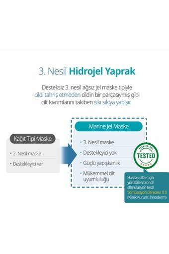 Atomy Marine Hidrojel Nemlendiricili Jel Yüz Maskesi