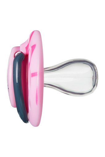 Tommee Tippee Fun Style 6-18 Ay Delikli Ortodontik Yenidoğan Kiraz Uçlu Silikon 2'li Emzik Pembe