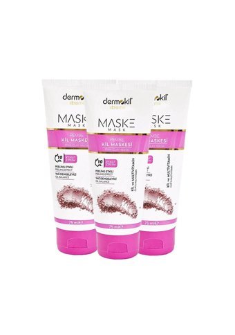 Dermokil Pembe Killi Jel Yüz Maskesi 3x75 ml