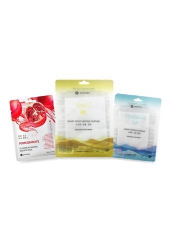 Jkosmec Pomegranate + Snail + Hyaluron Nemlendiricili Soyulabilir Kağıt Yüz Maskesi 3 Adet