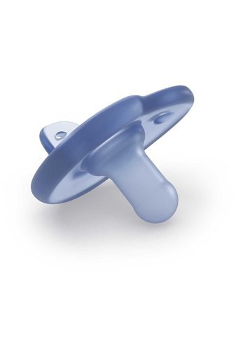 Philips Avent Soothie SCF099/21 0-6 Ay Delikli Ortodontik Yenidoğan Kiraz Uçlu Silikon 2'li Emzik Mavi