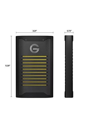SanDisk Professional G-DRIVE ArmorLock 2 TB USB Type C USB 3.2 Gen 2 Taşınabilir SSD Siyah