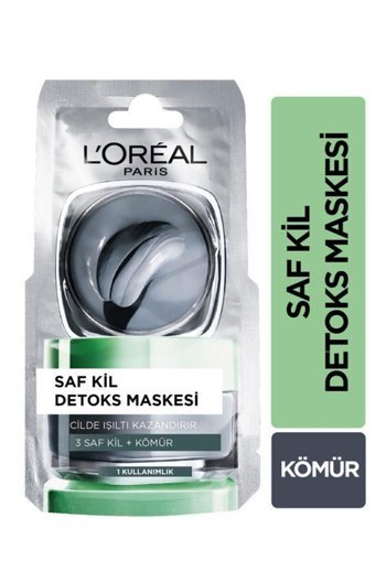 L'Oreal Paris Detoks Killi Krem Yüz Maskesi 3x6 ml