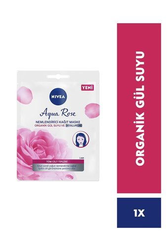 Nivea Aqua Rose Nemlendiricili Soyulabilir Kağıt Yüz Maskesi