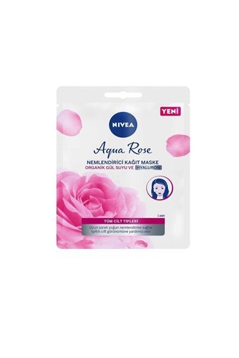 Nivea Aqua Rose Nemlendiricili Soyulabilir Kağıt Yüz Maskesi