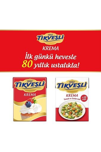 Tikveşli Yemeklik Krema 12x200 ml